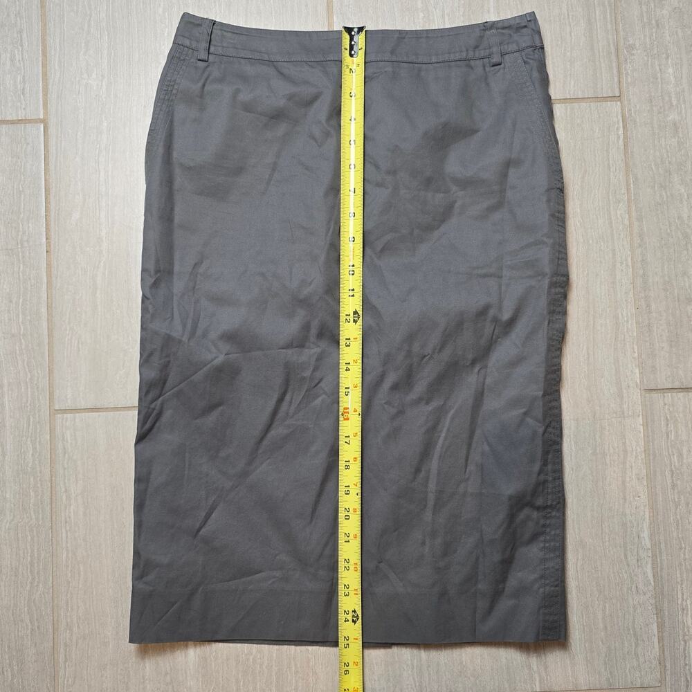 Yves Saint Laurent Gray Cargo Midi Skirt size 10 - Picture 6 of 7